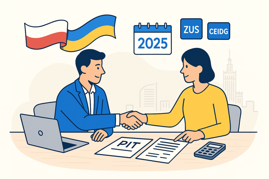 Ulgi podatkowe 2025 obywatele Ukrainy firma polska